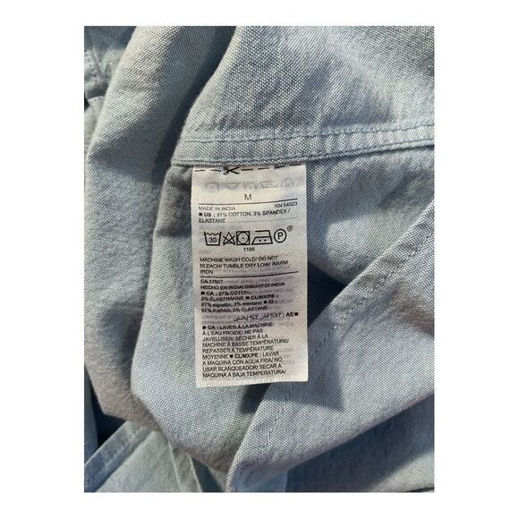 Old Navy The Oxford Shirt Men’s Blue Long Sleeve Button Down  Size MEDIUM - Picture 6 of 14